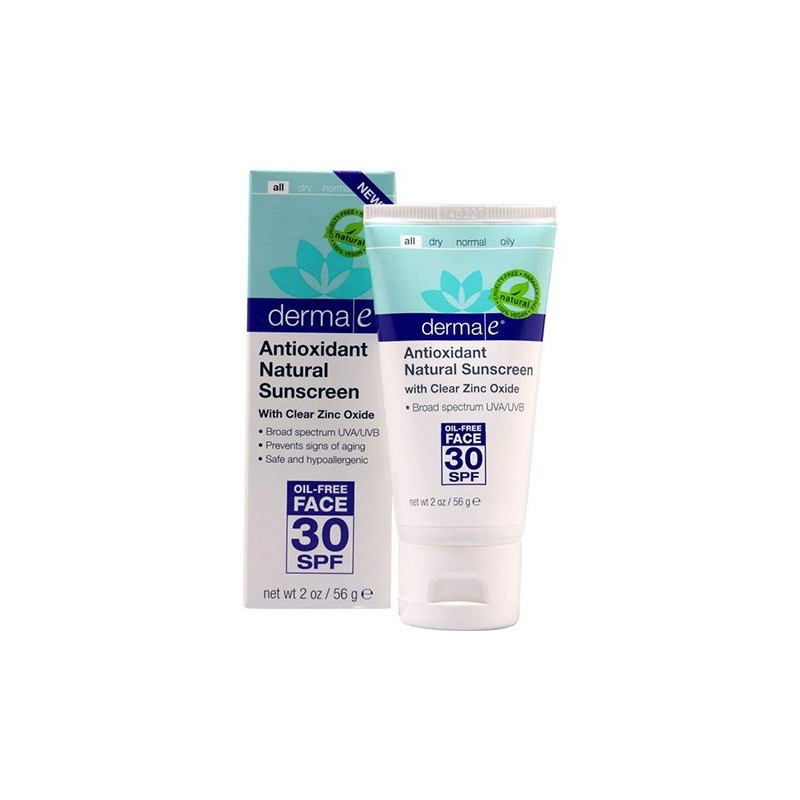 Derma E Antioxidant Natural Sunscreen SPF 30 Oil Free Face Lotion 56gr Antioksidan İçerikli Doğal Güneş Koruyucu Derma E Antioxidant Natural Sunscreen SPF 30 Oil Free Face Lotion 56gr Antioksidan İçerikli Doğal Güneş Koruyucu