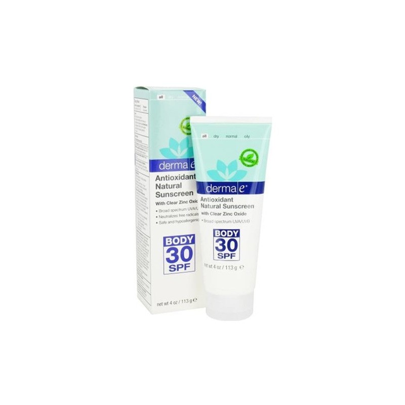 Derma E Antioxidant Natural Sunscreen SPF 30 Body Lotion 113gr