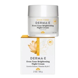 Derma E Evenly Radiant Brightening Night Creme 56 g - Aydınlatıcı Gece Bakım Kremi