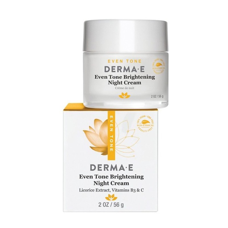 Derma E Evenly Radiant Brightening Night Creme 56 g - Aydınlatıcı Gece Bakım Kremi Derma E Evenly Radiant Brightening Night Creme 56 g - Aydınlatıcı Gece Bakım Kremi