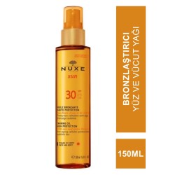 Nuxe Sun Spf 30 Bronzlaştırıcı Yüz ve Vücut Yağı 150 ml