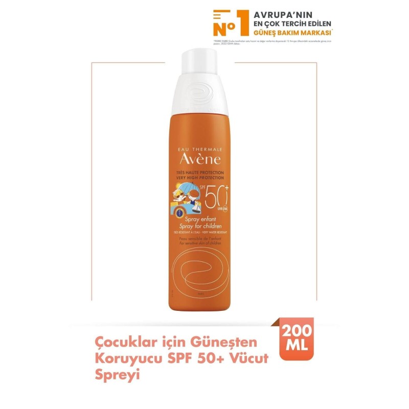 Avene Çocuklar İçin Güneşten Koruyucu Spf 50+ Vücut Spreyi 200 ml