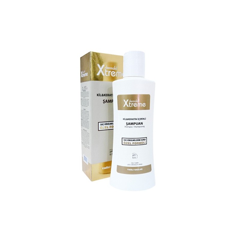 Dermokil Xtreme Kil ve Keratin İçerikli Şampuan 250 ml - Yağlı Saçlar
