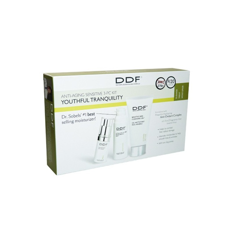 DDF Anti-Aging Sensitive 3-PC Kit Youthful Tranquility