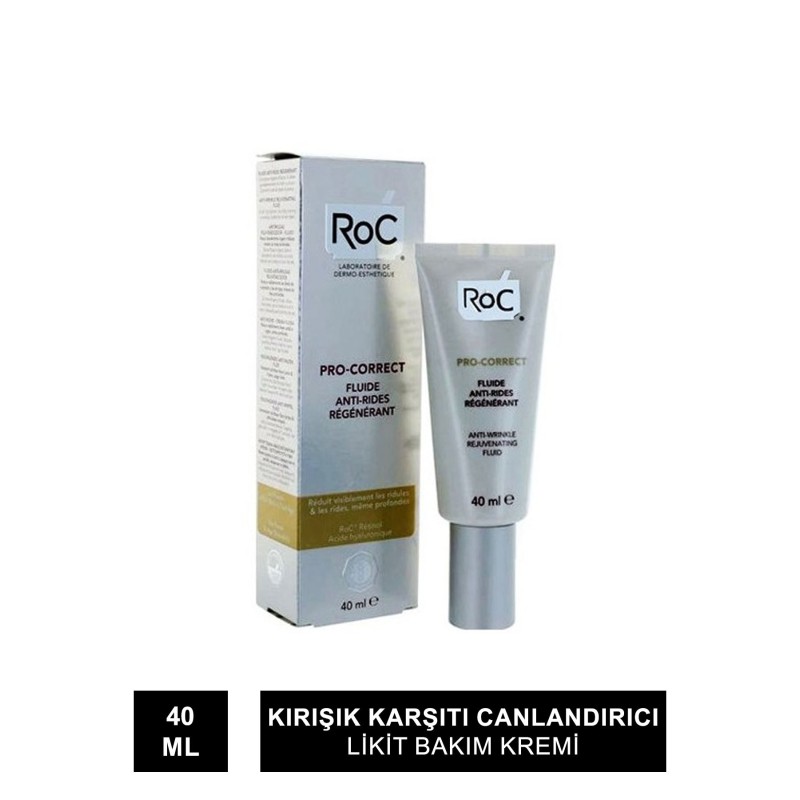 Roc Pro-Correct Anti-Wrinkle Fluid - Kırışık Karşıtı Canlandırıcı Likit Bakım Kremi 40 ml