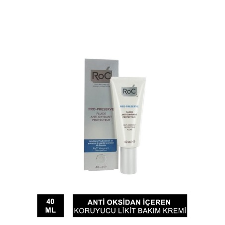 Roc Pro-Preserve Fluide - Anti Oksidan İçeren Koruyucu Likit Bakım Kremi 40Ml