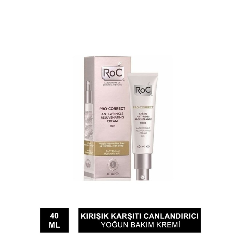 Roc Pro-Correct Anti-Wrinkle Rich Cream - Kırışık Karşıtı Canlandırıcı Yoğun Bakım Kremi 40 ml