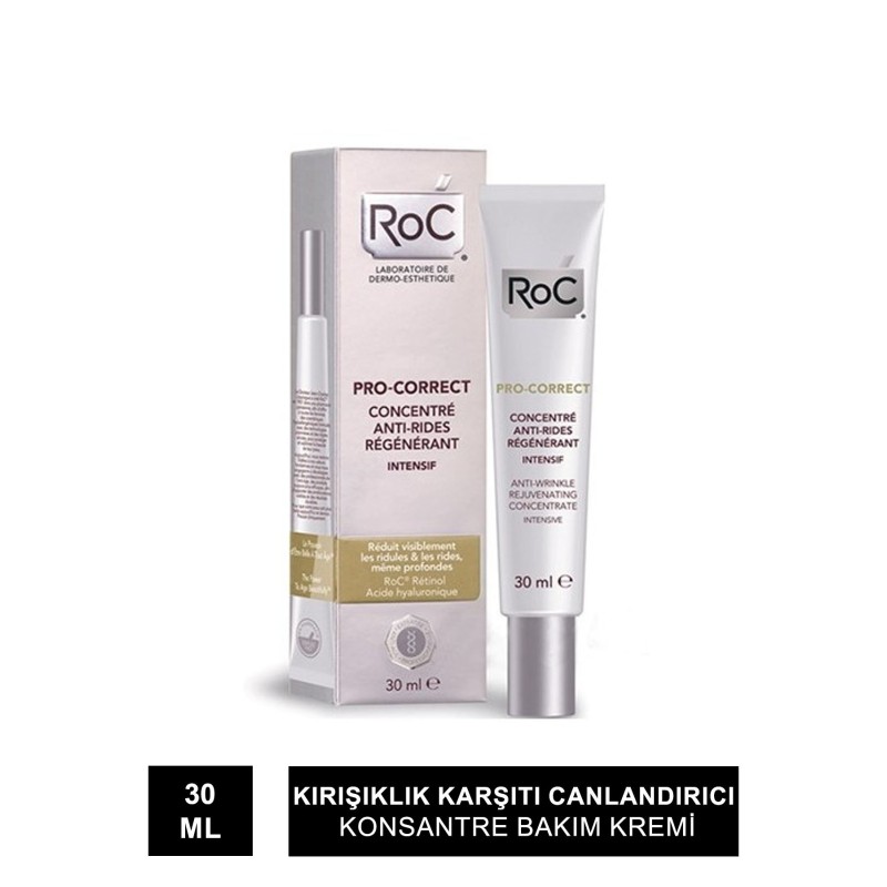 RoC Pro-Correct Kırışık Karşıtı Canlandırıcı Konsantre Yoğun Bakım Kremi 30ml RoC Pro-Correct Kırışık Karşıtı Canlandırıcı Konsantre Yoğun Bakım Kremi 30ml
