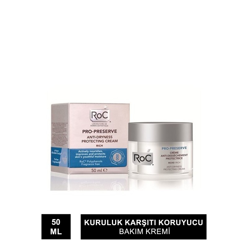 RoC Pro-Preserve Rich Kuruluk Karşıtı Koruyucu Bakım Kremi - Zengin Formül 50ml RoC Pro-Preserve Rich Kuruluk Karşıtı Koruyucu Bakım Kremi - Zengin Formül 50ml