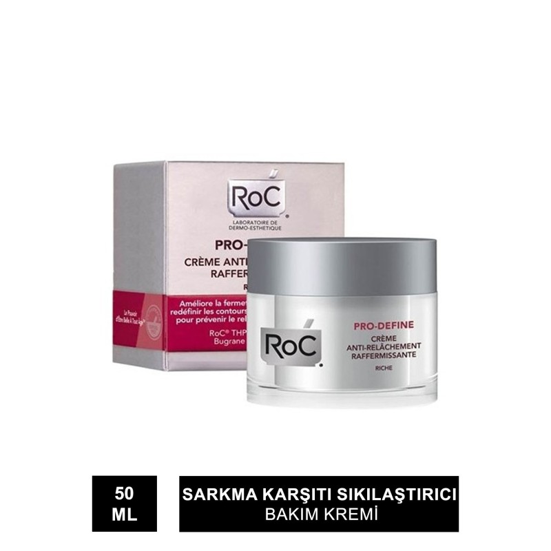 RoC Pro-Define Rich Sarkma Karşıtı Sıkılaştırıcı Bakım Kremi - Zengin Formül 50ml RoC Pro-Define Rich Sarkma Karşıtı Sıkılaştırıcı Bakım Kremi - Zengin Formül 50ml