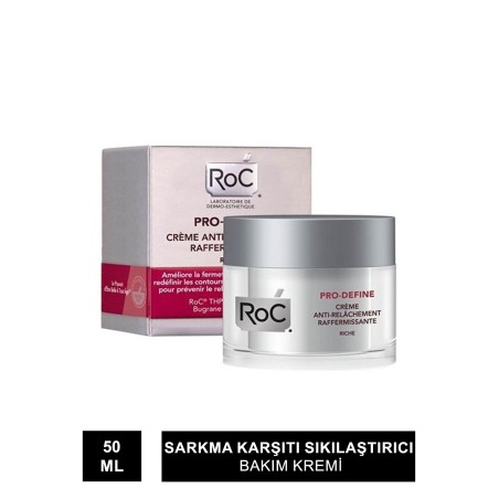 RoC Pro-Define Rich Sarkma Karşıtı Sıkılaştırıcı Bakım Kremi - Zengin Formül 50ml