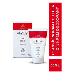 Deotak Classic Normal Ciltler İçin Unısex Krem Deodorant 35ml