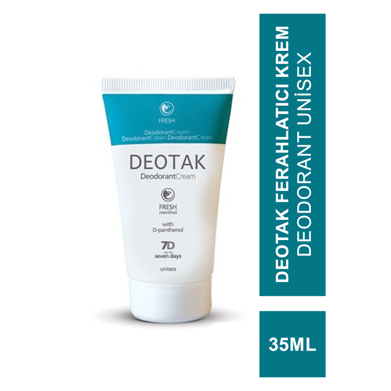 Deotak Fresh Ferahlatıcı Krem Deodorant Unisex 35ml