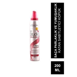 Loreal Paris Studio Line Silk & Gloss Fixing Mousse - Sabitleyici Köpük 200ml