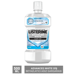 Listerine Advanced White Diş Beyazlatıcı Ağız Gargarası 500 ml - Nane Aromalı