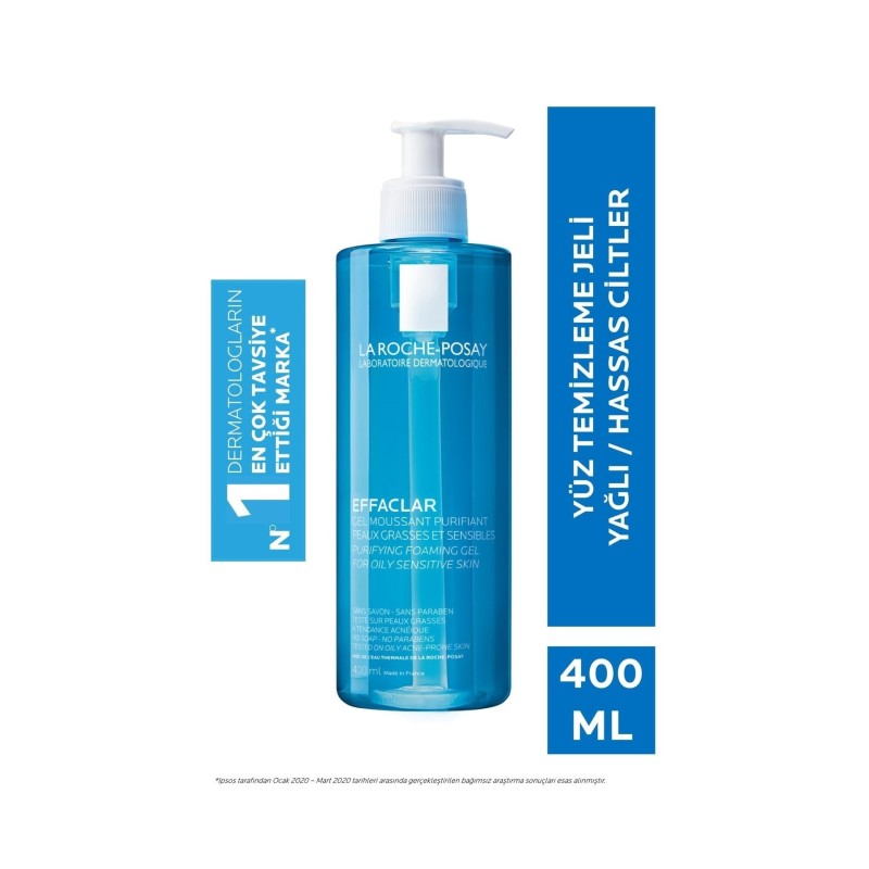 La Roche Posay Effaclar Temizleme Jeli Yağlı/Akneye Eğilim Gösteren Ciltler Siyah Nokta Görünümü ve Parlama Karşıtı 400ml La Roche Posay Effaclar Temizleme Jeli Yağlı/Akneye Eğilim Gösteren Ciltler Siyah Nokta Görünümü ve Parlama Karşıtı 400ml