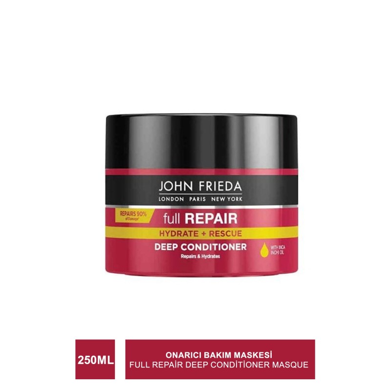John Frieda Full Repair Deep Conditioner Masque 250 ml Onarıcı Bakım Maskesi John Frieda Full Repair Deep Conditioner Masque 250 ml Onarıcı Bakım Maskesi