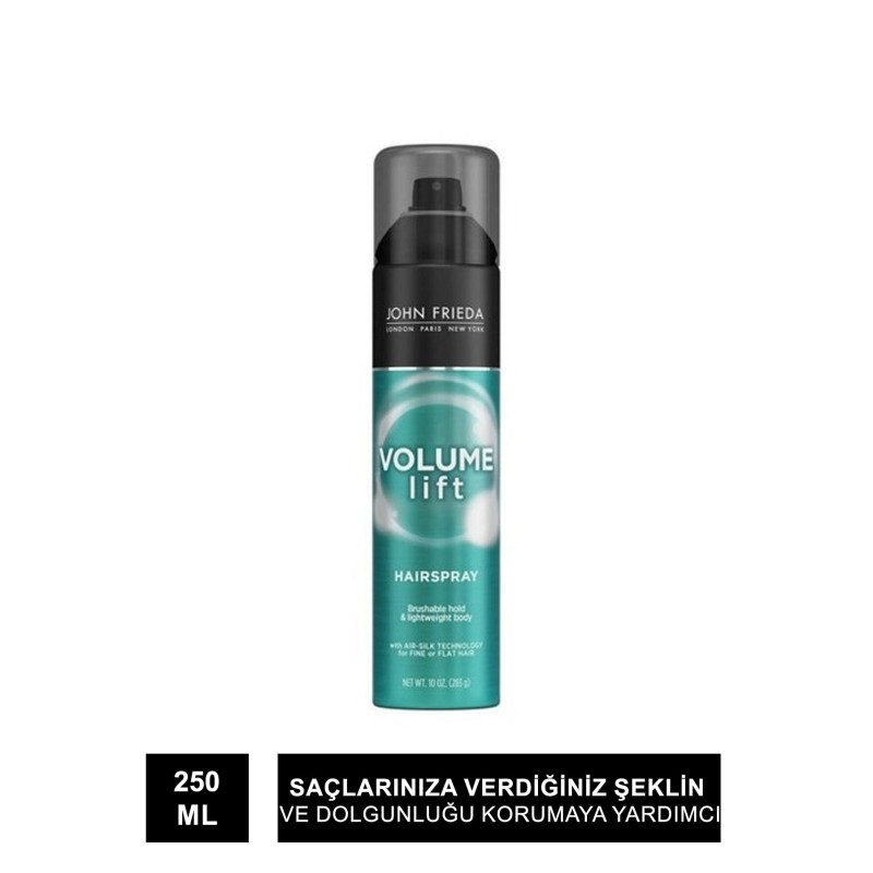 John Frieda Volume Lift Lightwheight Hair Spray 250 ml Hacim Kazandıran Saç Spreyi John Frieda Volume Lift Lightwheight Hair Spray 250 ml Hacim Kazandıran Saç Spreyi