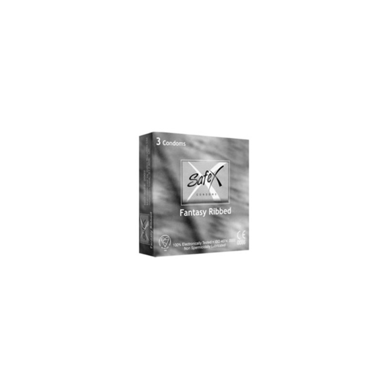 Safex Fantasy Ribbed 3 Adet Condoms