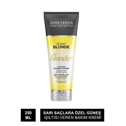 John Frieda Sheer Blonde Go Blonder Lightening Conditioner 250 ml Sarı Saçlara Özel Güneş Işıltısı Veren Bakım Kremi