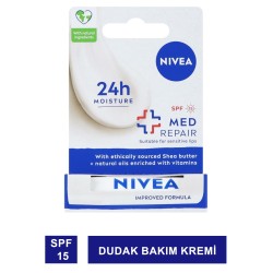 Nivea Lip Med Repair SPF 15 Dudak Bakım Kremi 4,8gr