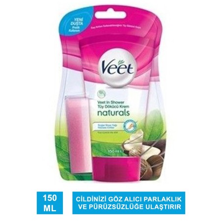 Veet Duşta Tüy Dökücü Krem Naturals Doğal Shea Yağı 150 ml