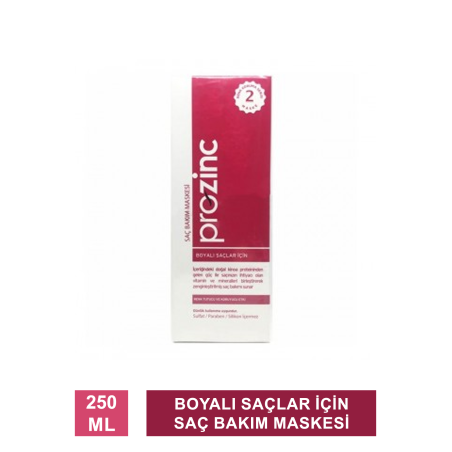 Prozinc Boyalı Saçlar İçin Saç Bakım Maskesi 250 ml