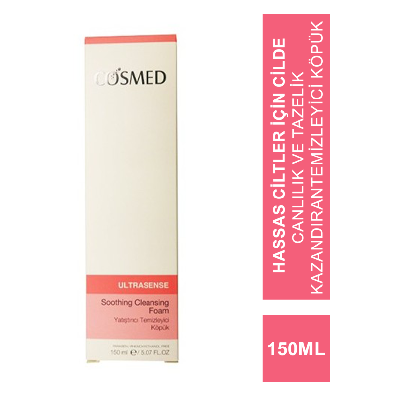 Cosmed Ultrasense Soothing Cleansing Foam - Yatıştırıcı Temizleyici Köpük 150ml