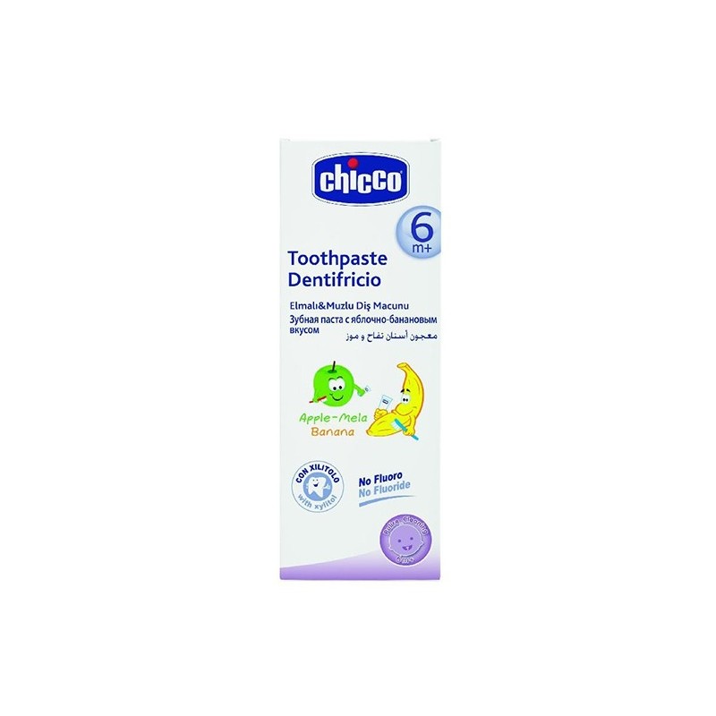 Chicco Elmalı Muzlu Diş Macunu 6m+