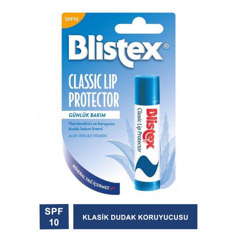 Blistex Classic Lip Protector SPF 10 Klasik Dudak Koruyucu