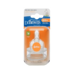 Dr Browns 2 li Geniş Ağız No3 Biberon Emziği Yedek Hızlı Akış