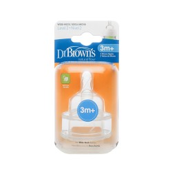 Dr Browns Geniş Ağız Biberon Emziği Orta Akış 2 li No2